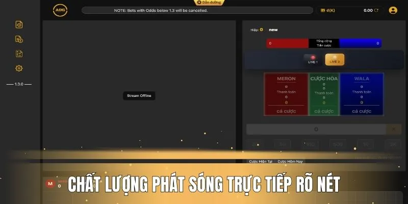 Chất lượng phát sóng trực tiếp rõ nét, cận cảnh chiến kê