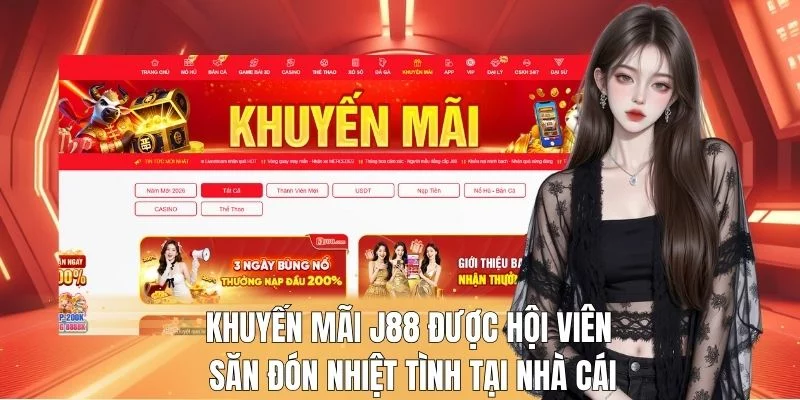 Khuyến mãi J88 được hội viên săn đón nhiệt tình tại nhà cái